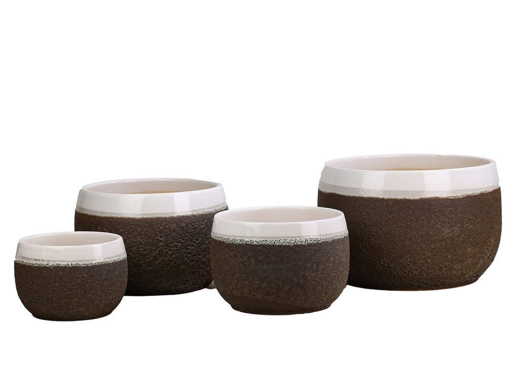 LUNA CORAL BOWL, AEGEAN GREEN, SET OF 4, 15"X10", 12.5"X9", 10"X7", 7"X5.5"