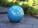 DECORATIVE SPHERE, FALLING AQUA, 19.5