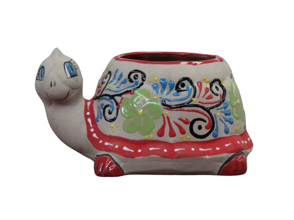 TIERRA LUZ CRATE ANIMAL  BOWL PLANTER