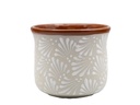 CHAMPANERA POT, SMALL, 6.5"X5.5", CHRYSANTHEMUM WHITE, SOLD IN CASE OF 8
