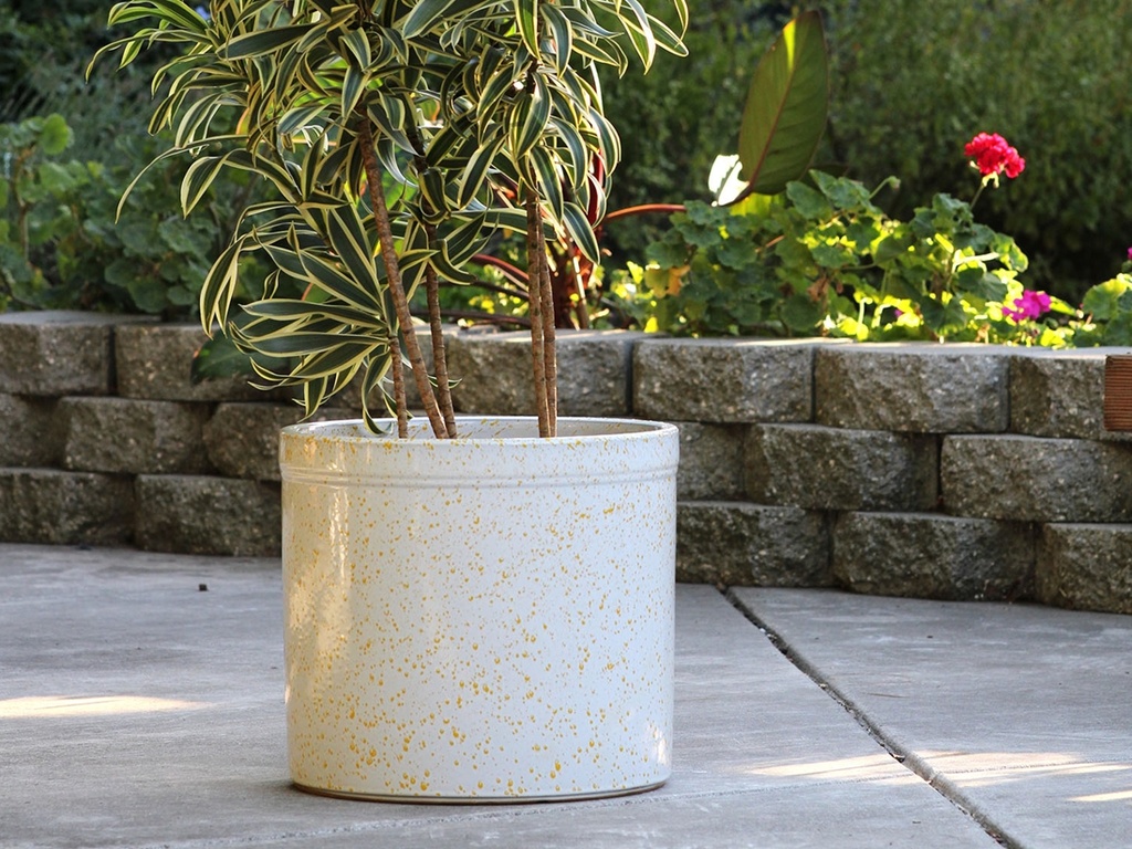 SPROUT POT, HONEY SPLASH, SET OF 3,  15"X13.5"  12"X11" 10"X9"