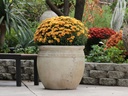 TUSCANSUN POT WITH DECOR, WHITE TERRA COTTA, 24.0"X22.0", 19.0"X19.0", 15.5'X15.0"