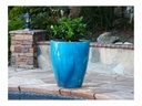 EXTRA LARGE CONE PLANTER, FALLING AQUA, SET OF 4 - 24.0" X 27.5", 18.5" X 21.0", 13.5" X 16.5", 10.0" X 12.0"