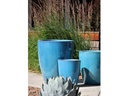 CONE PLANTER, FALLING AQUA, SET OF 3 - 18.5" X 21.0", 13.5" X 16.5", 10.0" X 12.0"