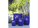 HIGH CANA POTS, FALLING BLUE, SET OF 4 - 24"X27", 20"X22", 16"X19", 12"X11"