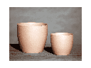 PEACE LILY CACHE POT, MATTE PINK,  7.5"X6.5", SOLD IN CASE OF 4