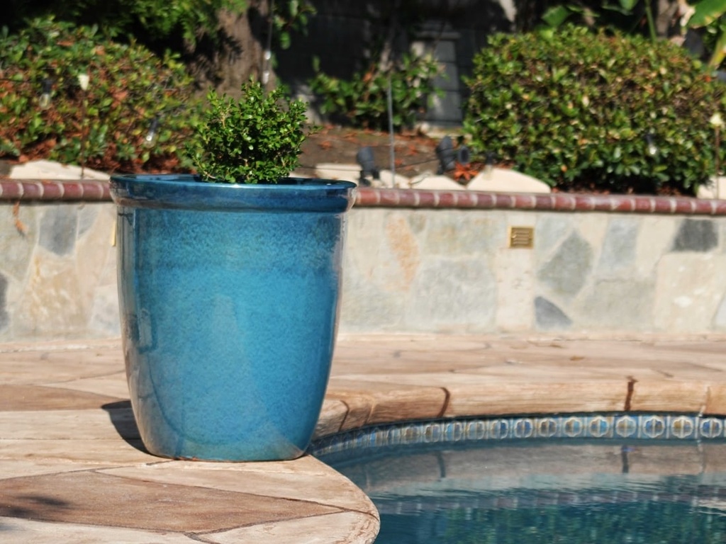 TALL GARDEN POT, GREEN  MIRAGE, SET OF 3- 19.5"X21.5", 15.5"X17.0", 11.5"X13.5"