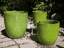 MILANO CONE PLANTER, MINT, SET OF 3-18"X19.5", 14.5"X15.5", 12"X12"