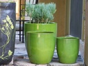 MILANO CONE PLANTER, MINT, SET OF 3-18"X19.5", 14.5"X15.5", 12"X12"