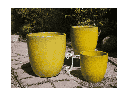 MILANO CONE PLANTER, LEMON, SET OF 3-18"X19.5", 14.5"X15.5", 12"X12"