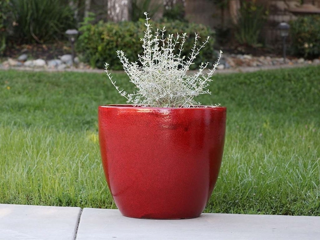 COCO POTS, LAVISH RED, SET OF 4-23"X20", 19"X17", 15"X13", 12"X11"