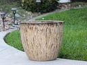 COCO POTS, LIGHT MOCHA, SET OF 3-19"X17", 15'X13", 12"X11"