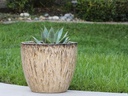 COCO POTS, LIGHT MOCHA, SET OF 3-19"X17", 15'X13", 12"X11"