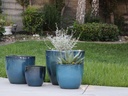 COCO POTS, GREEN  MIRAGE, SET OF 4- 23"X20", 19"X17", 15"X13", 12"X11"