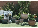 STANDARD GARDEN POT, HEIRLOOM WHITE, SET OF 4 - 23.5" X 17.0", 19.5" X 15.0", 14.5" X 13.0", 11.0" X 9.5"