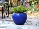 LOW MILANO PLANTER, FALLING BLUE, SET OF 3 - 21.5" X 15.5", 16.0" X 12.0", 12.0" X 10.0"