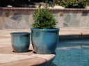 CANA GARDEN PLANTER, GREEN MIRAGE, SET OF 4-  24"X20", 19"X17", 16"X13", 12"X10"