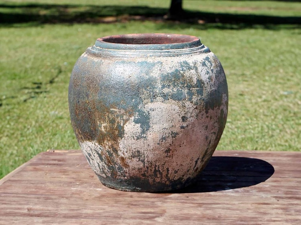 JAR DE MINO, ATLANTIS SKY, 37.5"X39.5" (TOP 23.5")