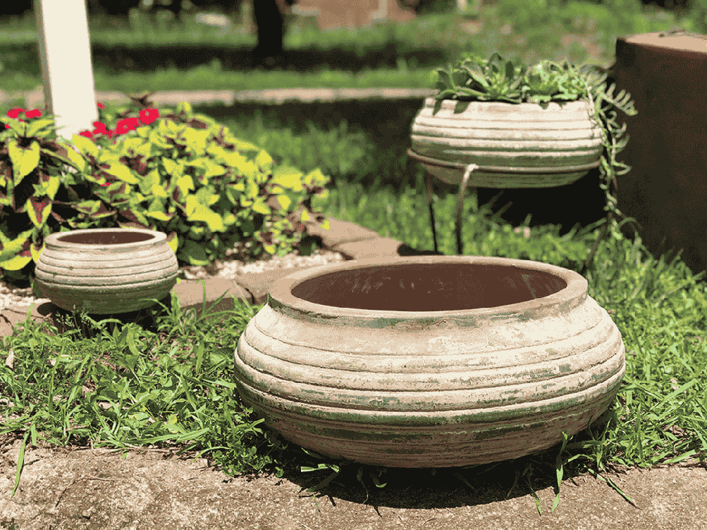 BOWLS DE LA TERRE, ATLANTIS SKY, SET OF 3- 19.5"X14.5", 12.5"X10.5", 8.5"X6.5"