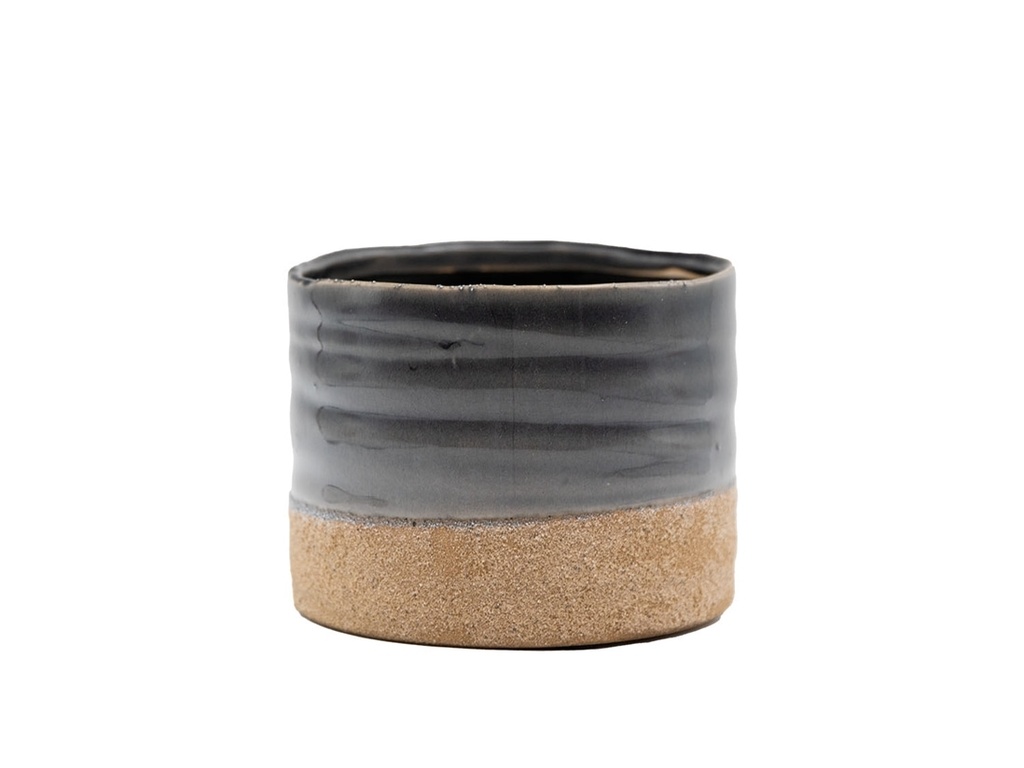 JEWEL MUG PLANTER, NATURAL BLUE, 4.5" X 4.5" X 4.0", SOLD IN CASE OF 8