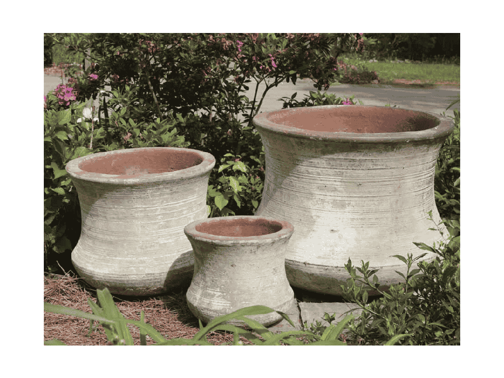 HIGH VASE, ATLANTIS SKY, SET OF 3 - 25.0"x19.5", 18.0"x15.0", 12.0"x10.0"