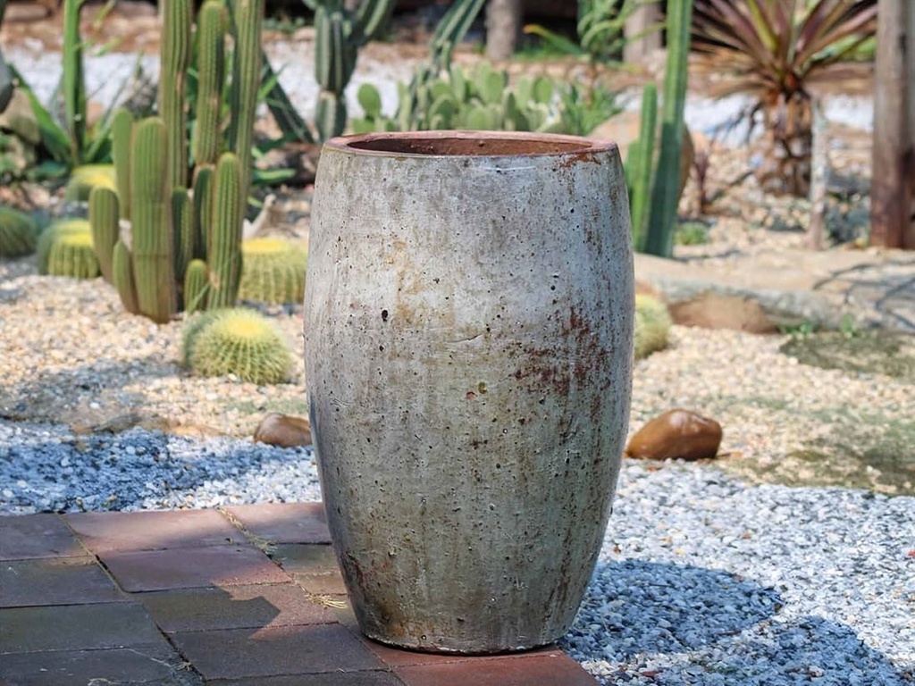 OLIVE NO RIM JAR, HEIRLOOM WHITE, SIZE C - 18.5" X 21.5"