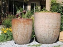 RIMLESS PARCO ALTO PLANTER, HEIRLOOM WHITE, SET OF 2 - 25.0" X 29.0", 19.0" X 25.0"