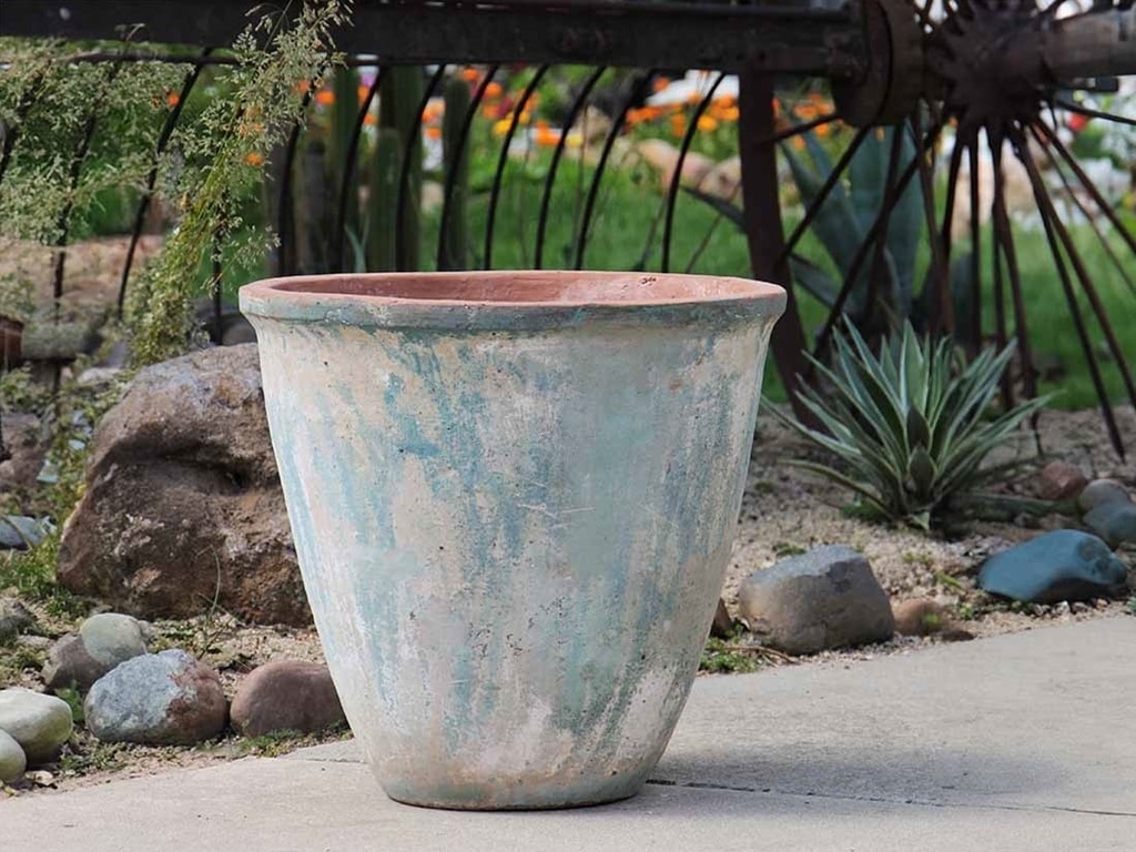 VASO PLANTER, ATLANTIS SKY, SET OF 3 - 21.0" X 21.0", 16.0: X 14.0", 12.0" X 11.0"
