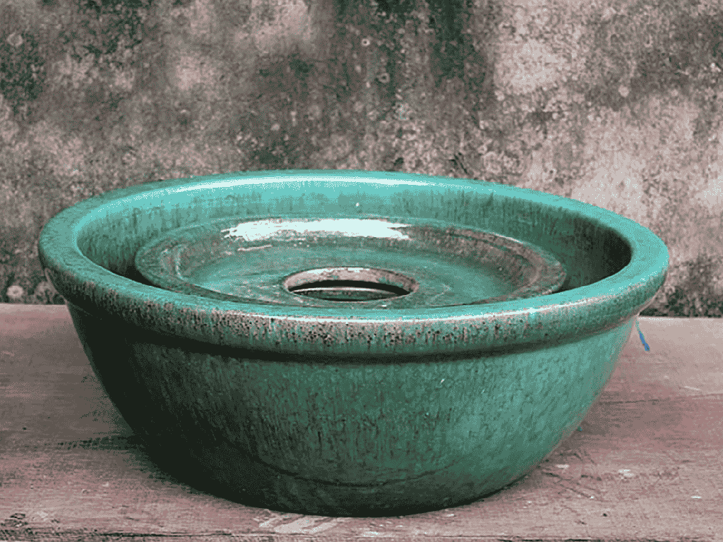 FOUNTAIN BASE WITH COVER, GREEN STREAM 24.5"x8.5"