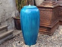 MEDIUM TALL JAR, FOUNTAIN, FALLING AQUA, SIZE C, 20"X36"  (BASE/PUMP SOLD SEPERATELY)