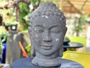 MEDIUM BUDDHA HEAD, STONE BROWN, SIZE B, 14"X 20"