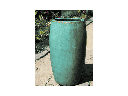 DRUM SHAPED PLANTER, GREEN STREAM, 20.0" X 35.0"