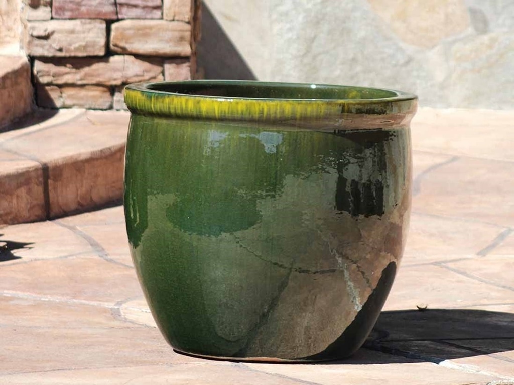 LARGE NO DECOR PLANTER, FERN GREEN, SET OF 4 - 24.0" X 22.0", 19.0" X 19.0", 15.5" X 15.0", 12.0" X 12.0"