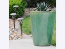 SLIM ROUND PLANTER, GREEN STREAM, SET OF 3 - 16.0" X 24.0", 14.0" X 18.5", 11.0 X 15.0"