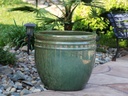 DECOR PLANTER, GREEN STREAM, SET OF 3 - 19.0" X 19.0", 15.5" X 15.0", 12.0" X 12.0"