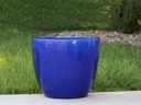 COCO POTS, FALLING BLUE, SET OF 3-19"X17", 15'X13", 12"X11"