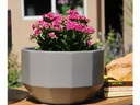 APOLLO PLANTER , HEATHER GREY, SET OF 2- 14.0"x8.5" 12.0"x7.5"