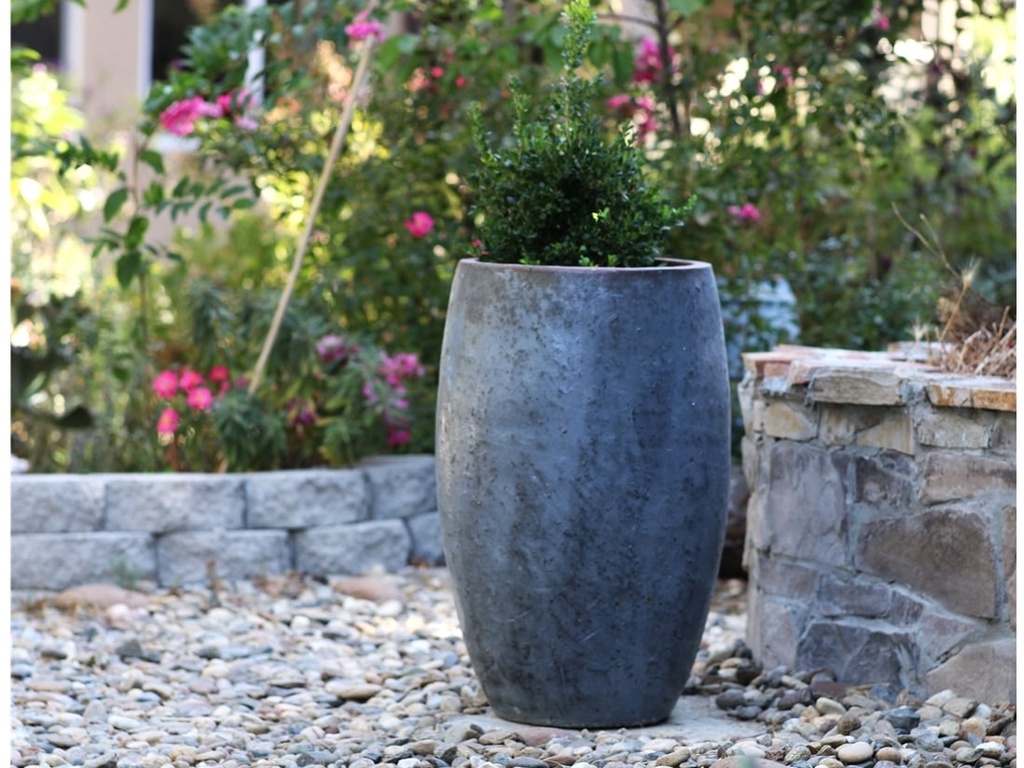 OLIVE NO RIM JAR, MEDIUM, GRAPHITE, SIZE B, D19" H27.0"