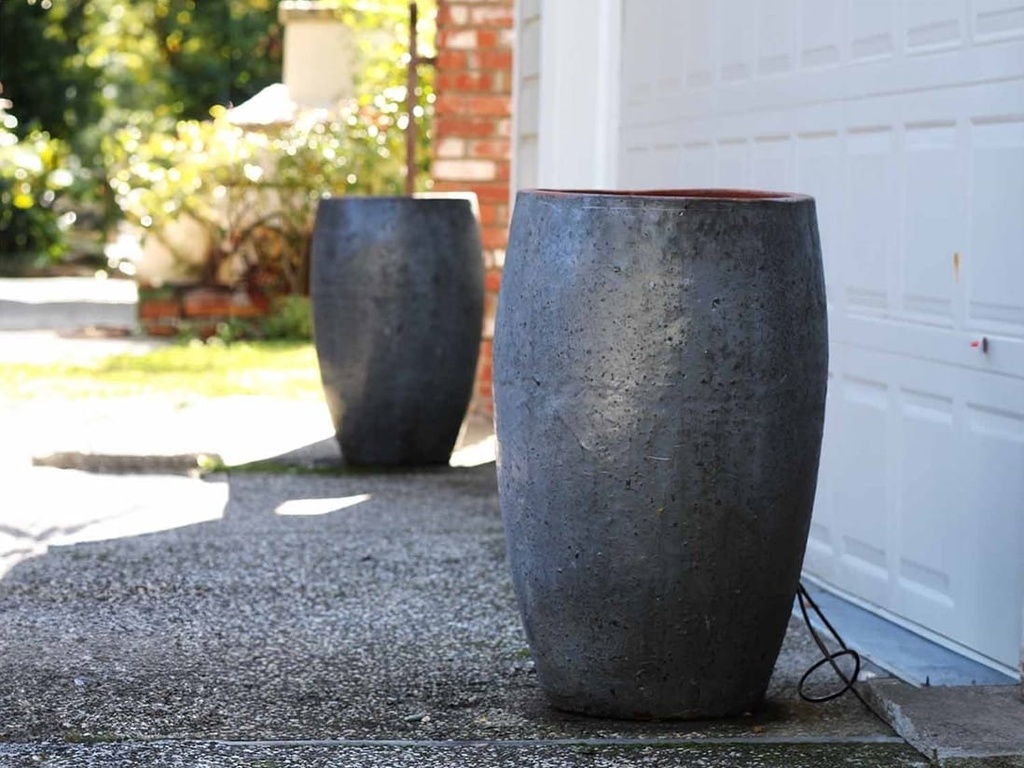 OLIVE NO RIM JAR, SHORT, GRAPHITE, SIZE C, D18.5" H24.0"