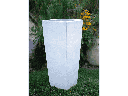 MEDIUM SLIM SQUARE PLANTER, WHITE WHITE, SIZE B, 15.5”X34.5”