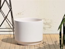 LARGE COMET PLANTER , CLOUD WHITE, SET OF 3- 12"X10" 10"X8.5" 8"X8"