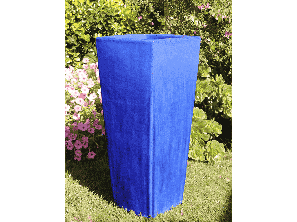 MEDIUM SLIM SQUARE POT, FALLING BLUE, SIZE B,  15.5”X34.5”