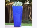 MEDIUM SLIM SQUARE POT, FALLING BLUE, SIZE B,  15.5”X34.5”