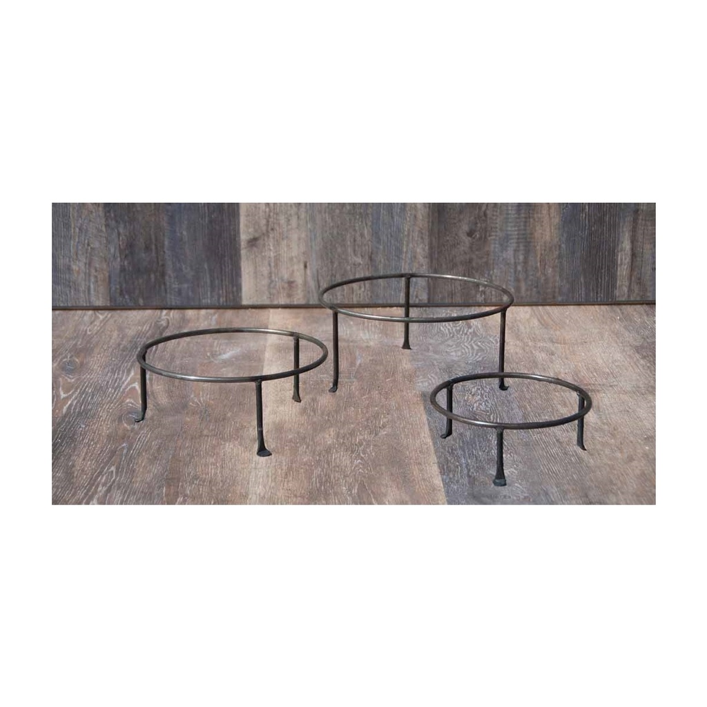 SUCCULENT BOWL IRON STAND, 12"x6", 10"x5", 8"x4"