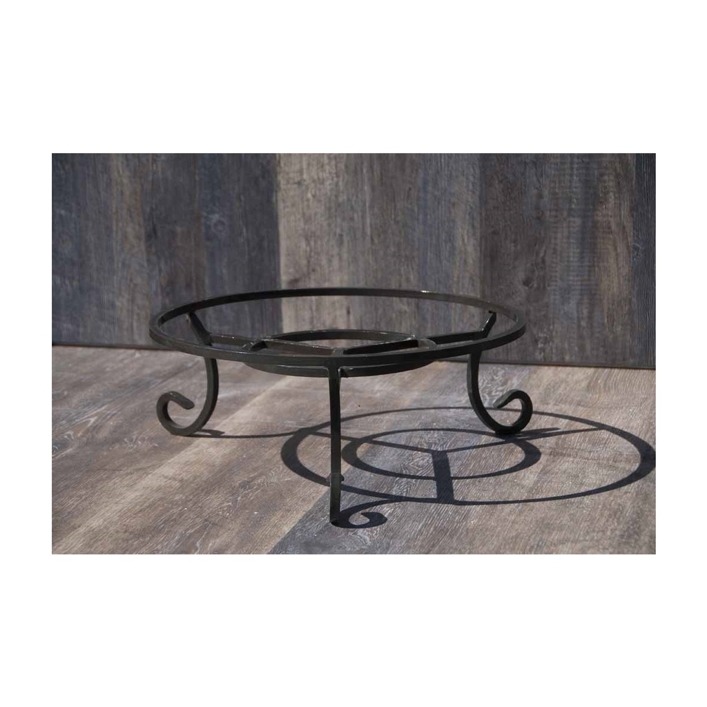 DOUBLE RING IRON STAND 15" X 12" HEIGHT