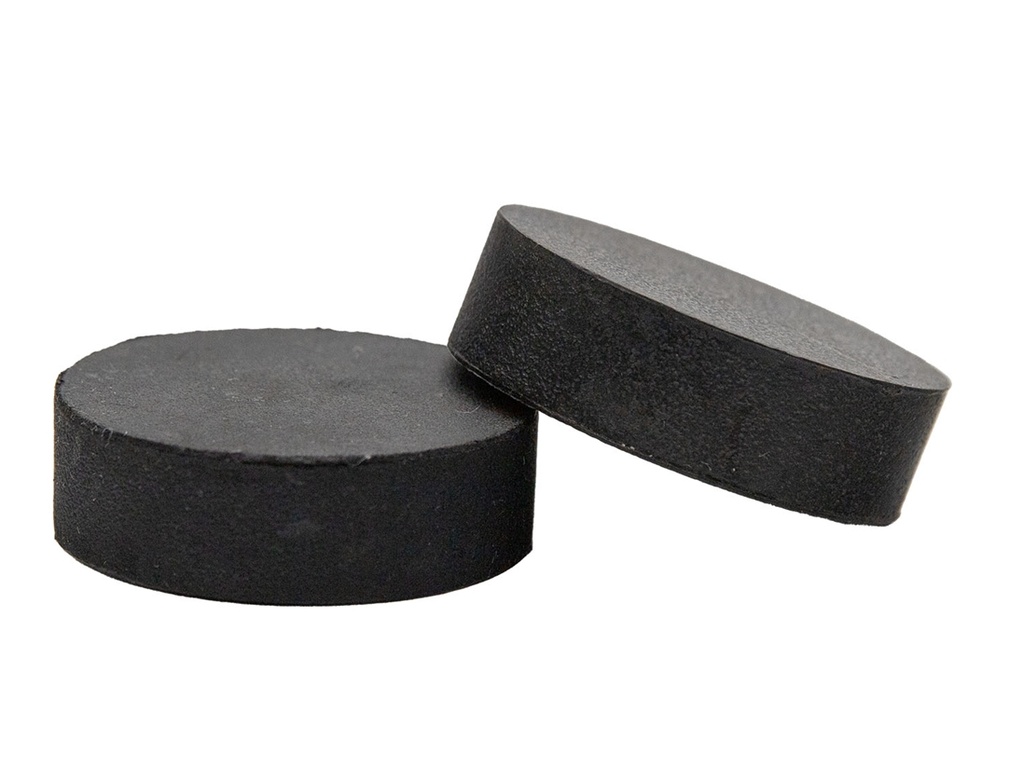 [AA-PFRB01] RUBBER POT FEET, 2.0"X0.5", SOLD IN CASE OF 100