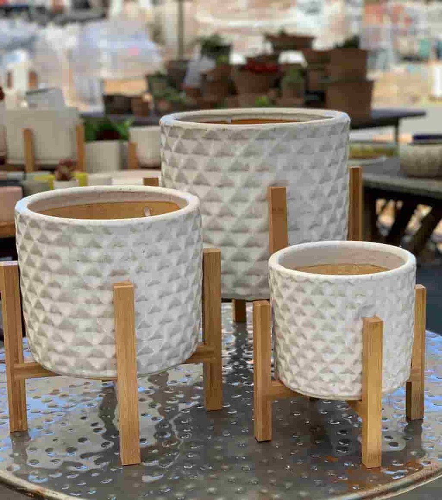 MID MODERN MEDIUM STAND 12.5" (FOR 10 INCH POT), SOLD IN CASE OF 4