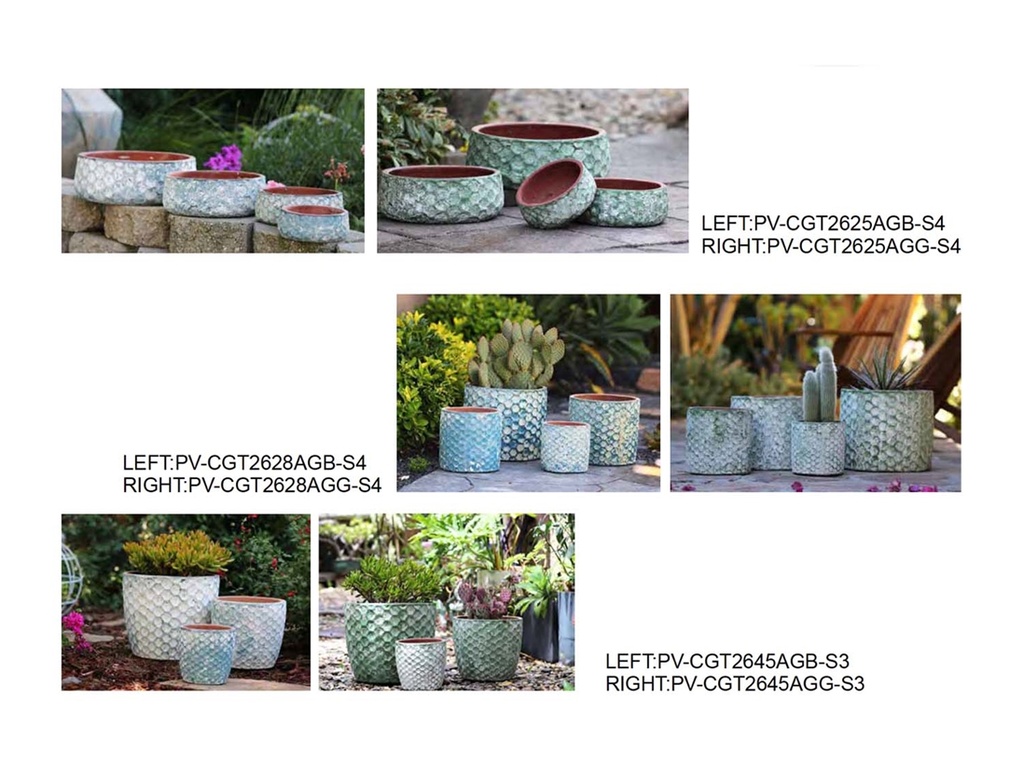 HAND THROWN HEXAGON ASSORTMENT