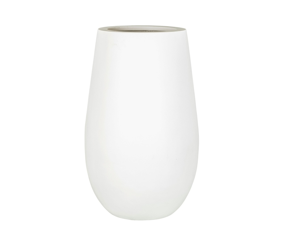 TALL TRUNK PLANTER WHITE POLY  POLY FIBER                                        20.5"x33.5"