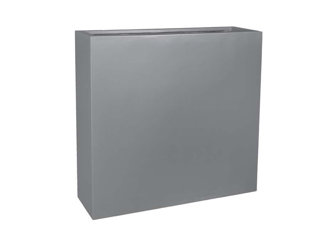 [FG-0128DGY-S2] RECTANGULAR TALL PLANTER BOX DARK GREY POLY - RESIN POTS, SET OF 2-42.5"x15.5"x40" 33"x12"x31.5"